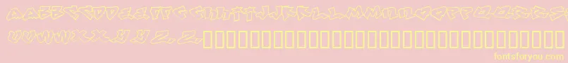 Def Font – Yellow Fonts on Pink Background