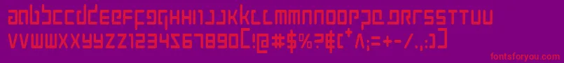 Prokofievc Font – Red Fonts on Purple Background
