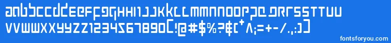 Prokofievc Font – White Fonts on Blue Background