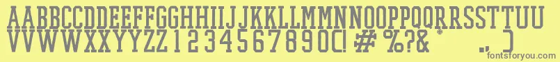 More about PromeshTwo Font PromeshTwo Font – Gray Fonts on Yellow Background