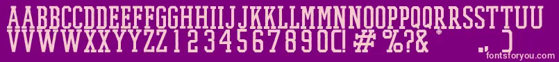 PromeshTwo Font – Pink Fonts on Purple Background