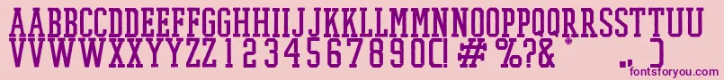 PromeshTwo Font – Purple Fonts on Pink Background