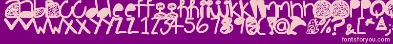 Pinkdolphin Font – Pink Fonts on Purple Background