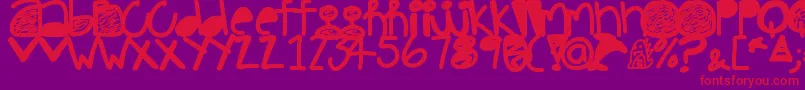 Pinkdolphin Font – Red Fonts on Purple Background