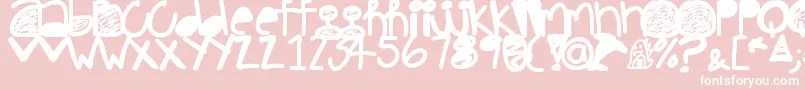 Pinkdolphin Font – White Fonts on Pink Background