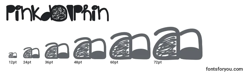 Размеры шрифта Pinkdolphin