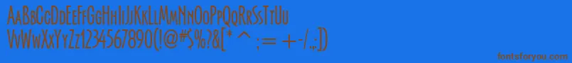 Подробнее о шрифте SerengettiItcTt Шрифт SerengettiItcTt – коричневые шрифты на синем фоне