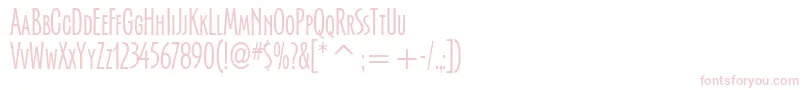 SerengettiItcTt Font – Pink Fonts on White Background