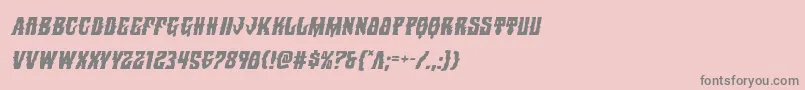 Warlocksaleital Font – Gray Fonts on Pink Background