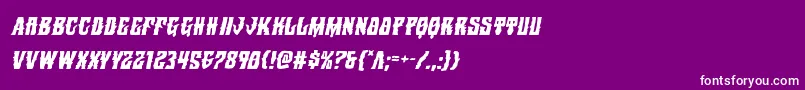 Warlocksaleital Font – White Fonts on Purple Background