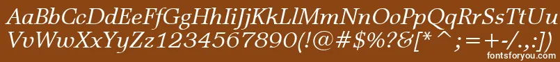 MattAntiqueItalicBt Font – White Fonts on Brown Background