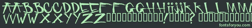 Criminalsecuritypc Font – Green Fonts on Black Background