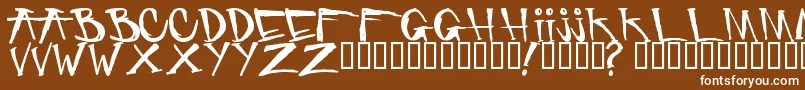 Criminalsecuritypc Font – White Fonts on Brown Background