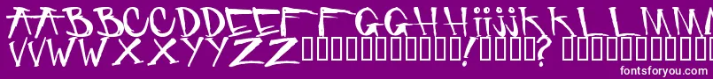 Criminalsecuritypc Font – White Fonts on Purple Background