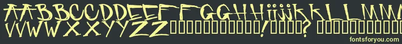Criminalsecuritypc Font – Yellow Fonts on Black Background