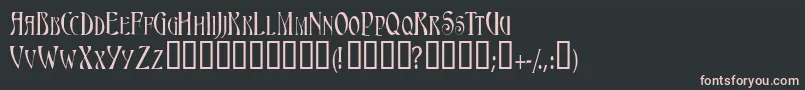 Triestescapsssk Font – Pink Fonts on Black Background