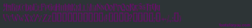Triestescapsssk Font – Purple Fonts on Black Background