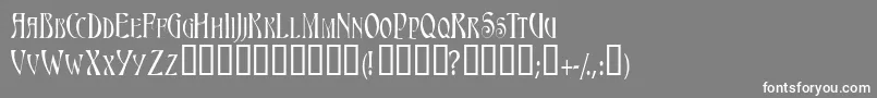Triestescapsssk Font – White Fonts on Gray Background