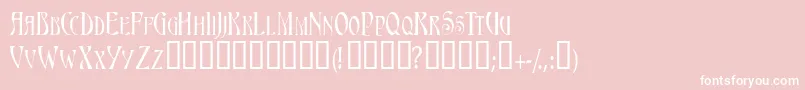 Triestescapsssk Font – White Fonts on Pink Background