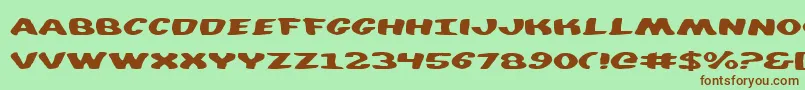 Diegocon Font – Brown Fonts on Green Background