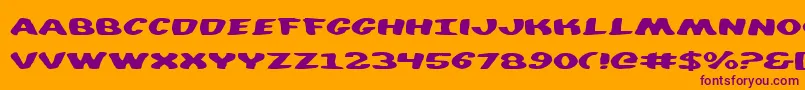 Diegocon Font – Purple Fonts on Orange Background