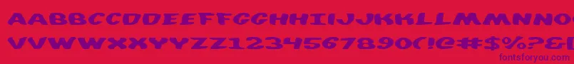 Diegocon Font – Purple Fonts on Red Background