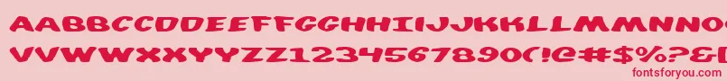 Diegocon Font – Red Fonts on Pink Background