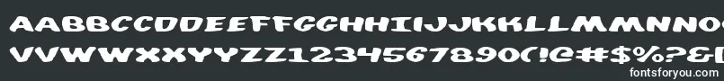 フォントDiegocon – 白い文字