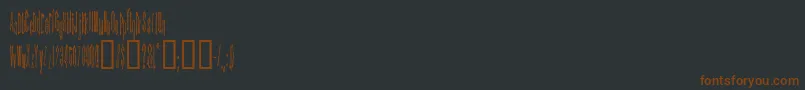 KinderfeldAoe Font – Brown Fonts on Black Background