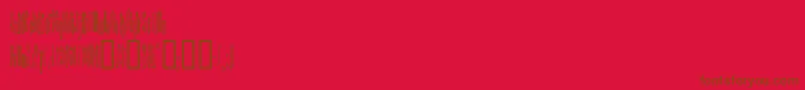 KinderfeldAoe Font – Brown Fonts on Red Background