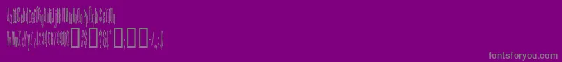 KinderfeldAoe Font – Gray Fonts on Purple Background