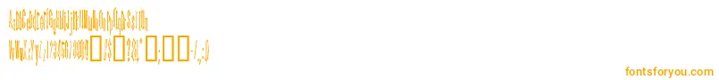 KinderfeldAoe-Schriftart – Orangefarbene Schriften auf weißem Hintergrund