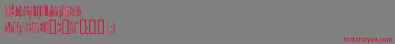 KinderfeldAoe Font – Red Fonts on Gray Background