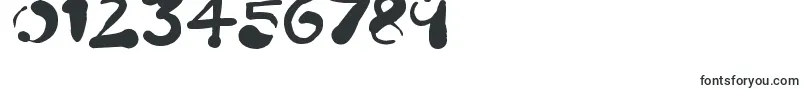 PaintBlobs-Schriftart – Schriften für Zahlen und Nummern