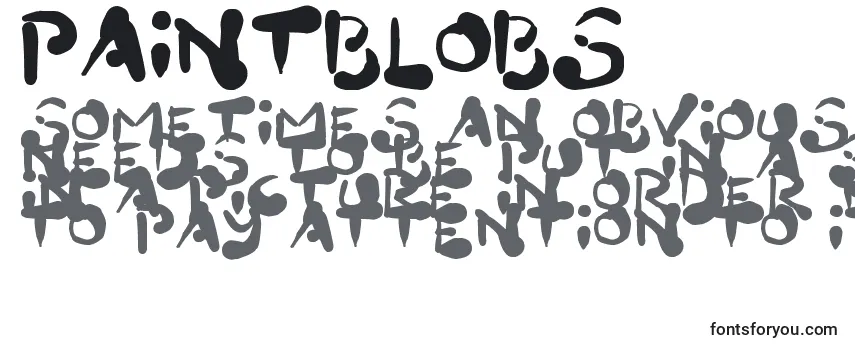 PaintBlobs Font
