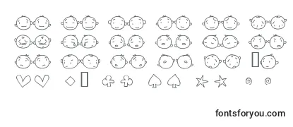 Шрифт 20faces