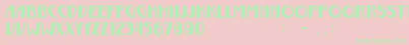 Gurindam Font – Green Fonts on Pink Background