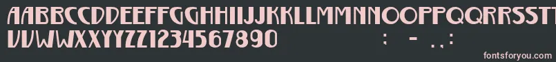 Gurindam Font – Pink Fonts on Black Background