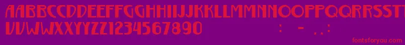 Gurindam Font – Red Fonts on Purple Background