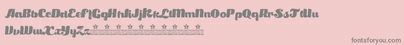 SatisfactionPersonalUse Font – Gray Fonts on Pink Background