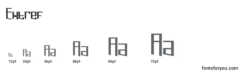 Extref Font Sizes