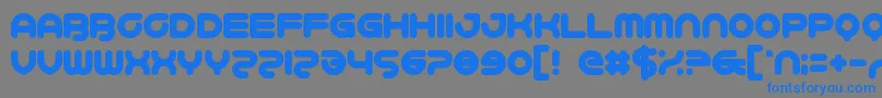 Schweiz Font – Blue Fonts on Gray Background