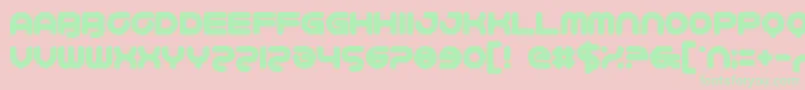 Schweiz Font – Green Fonts on Pink Background