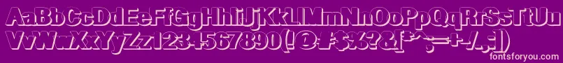 More about GeometricPwShadow Font GeometricPwShadow Font – Pink Fonts on Purple Background