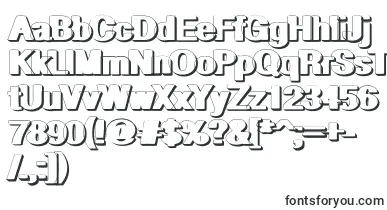  GeometricPwShadow font