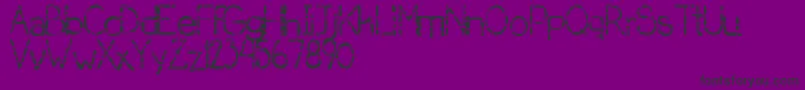 Шрифт SerialKiller – чёрные шрифты на фиолетовом фоне