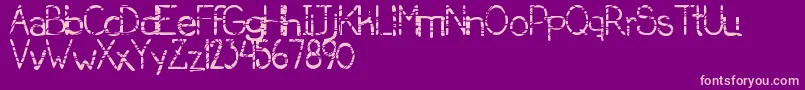 SerialKiller Font – Pink Fonts on Purple Background