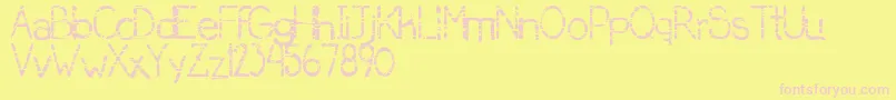 SerialKiller Font – Pink Fonts on Yellow Background