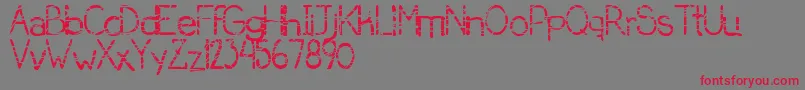 SerialKiller Font – Red Fonts on Gray Background
