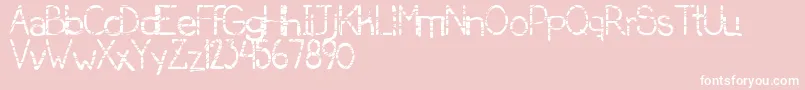 SerialKiller Font – White Fonts on Pink Background